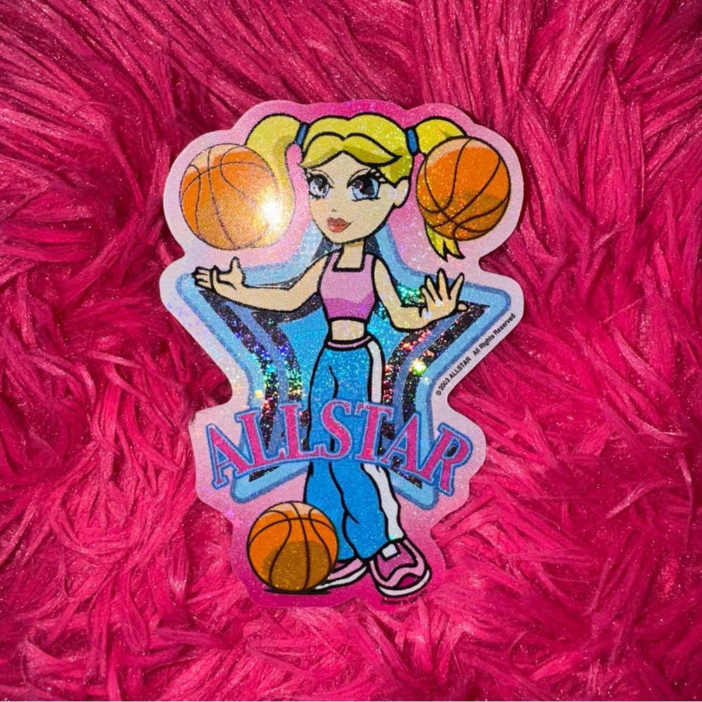 vintage y2k girls vending machine sticker
